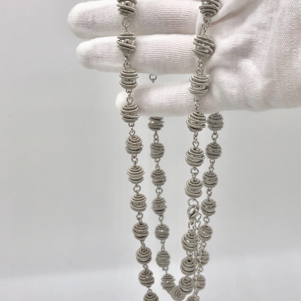 New Design Silver metallic necklace